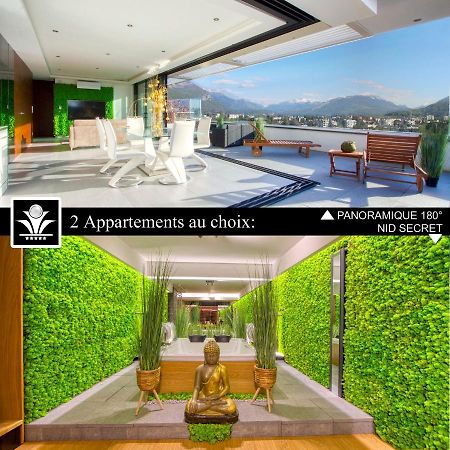 Panoramique 180 Lac Et Montagne Et Nid Secret Spa Romantique آنسي المظهر الخارجي الصورة