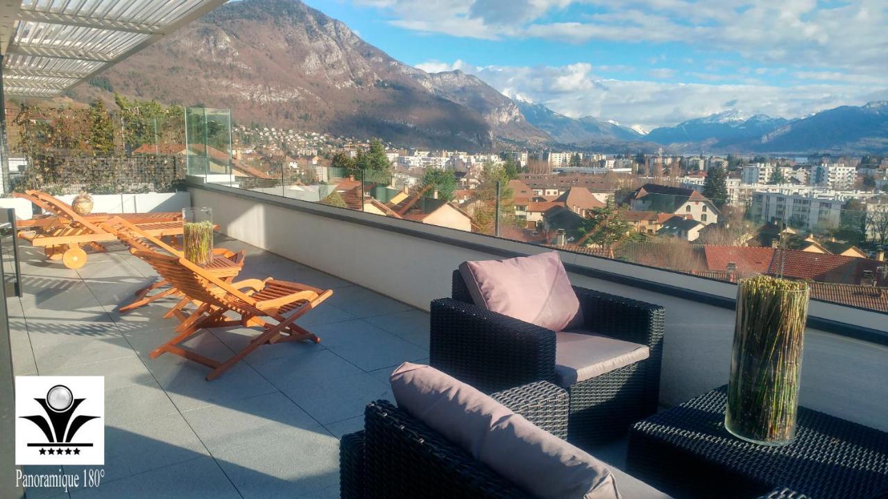 Panoramique 180 Lac Et Montagne Et Nid Secret Spa Romantique آنسي المظهر الخارجي الصورة