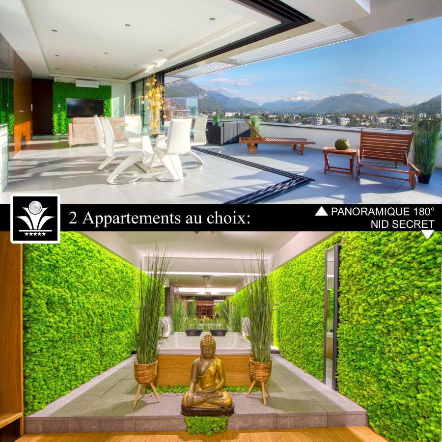 Panoramique 180 Lac Et Montagne Et Nid Secret Spa Romantique آنسي المظهر الخارجي الصورة
